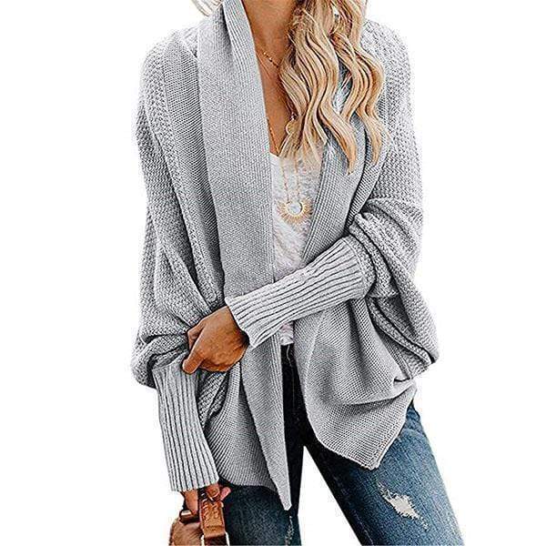 Women Bat Sleeve Sweater Coats for Women
