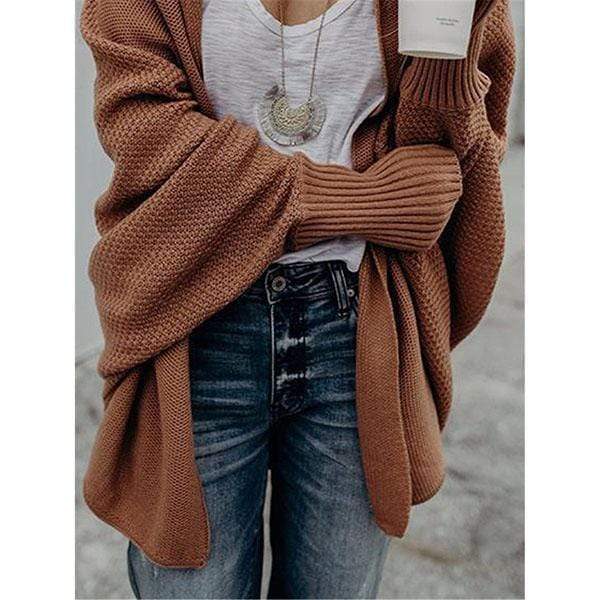 Women Bat Sleeve Sweater Coats for Women