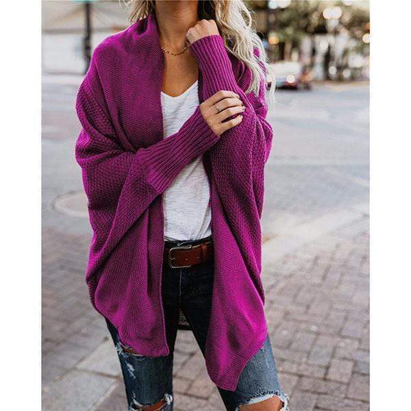 Women Bat Sleeve Sweater Coats for Women