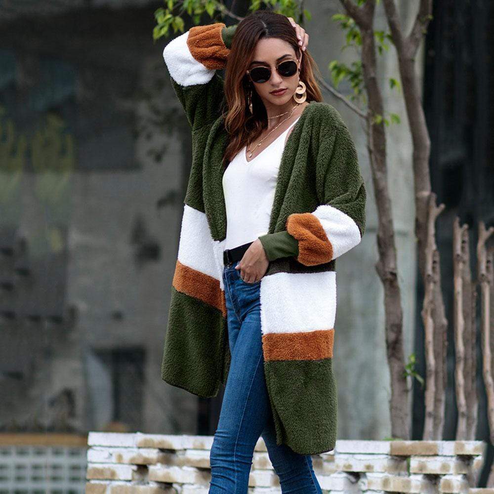 Multi Colors Coat Long Sleeve for Women