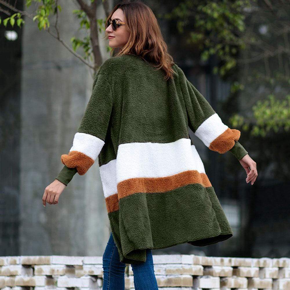 Multi Colors Coat Long Sleeve for Women